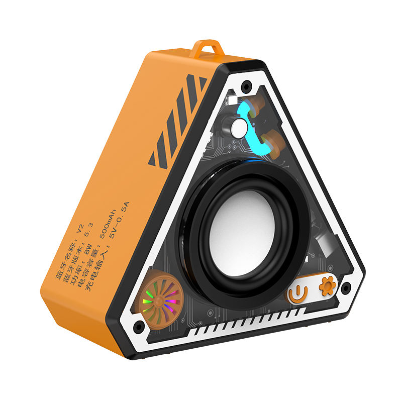 Mecha Style Mini Wireless Bt Speaker Desktop Outdoor Sport Waterproof Portable Sound 3D